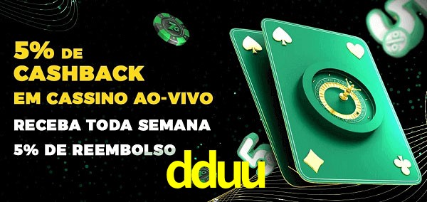 Promoções do cassino ao Vivo dduu